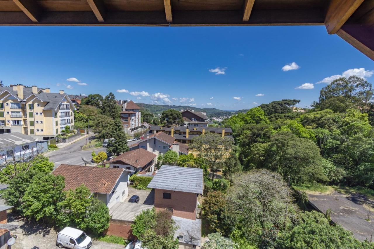 Rosa Edificio Solar Da Encosta Apartment Gramado Exterior photo
